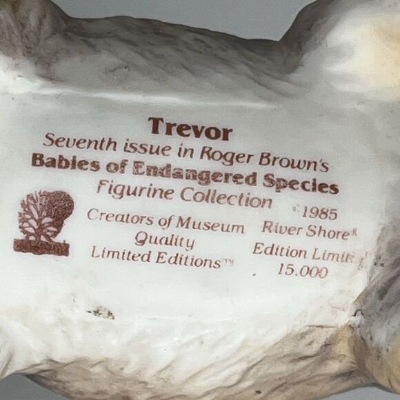 'Trevor' Roger Brown's Babies Of Endangered Species Figurine Collection 1984 - Picture 8 of 8